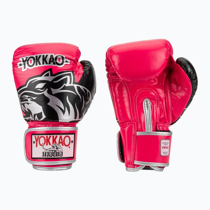 Značkový Boxerské rukavice YOKKAO Original Boxing Gloves fuchsia