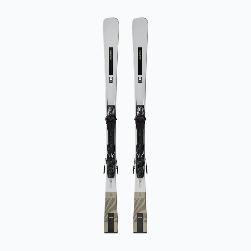 Dokud Zásoby Vydrží Dámské sjezdové lyže Salomon S/Max N°10 silver + vázání M10 GW silver metallic/light bronze metallic/black