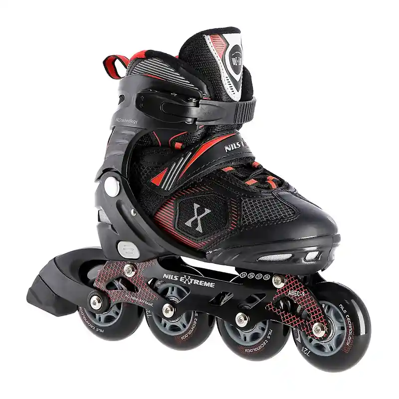 Kolečkové brusle NILS Extreme NA9080, červené Nová Kolekce
