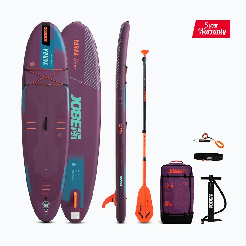 SUP prkno JOBE Aero Yarra SUP Board Package 10‘6" sunset purple Vysoce Kvalitní