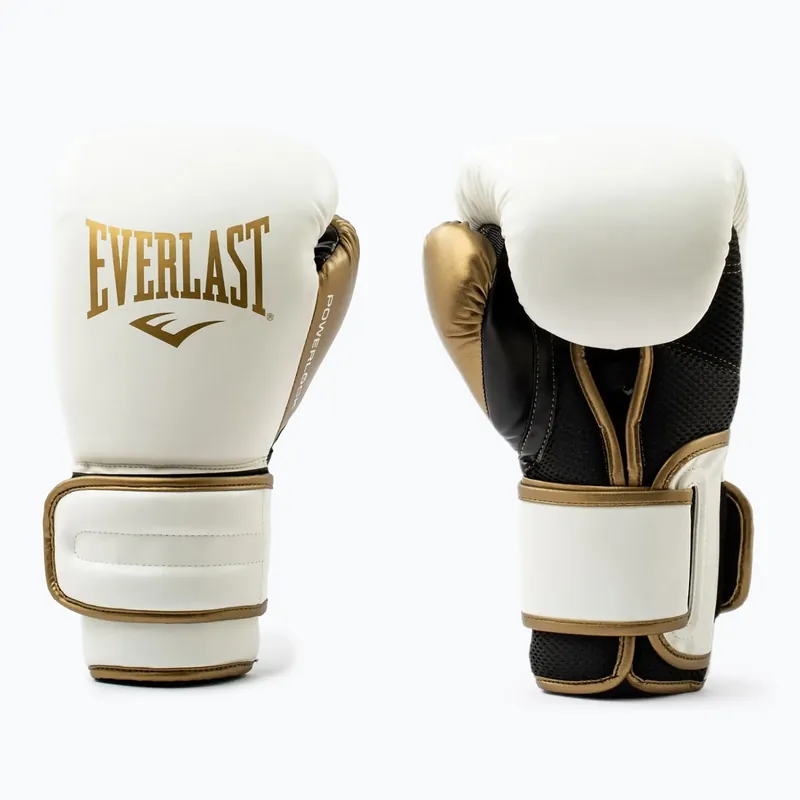 Boxerské rukavice Everlast Powerlock 2 white/gold Bezpečná Platba
