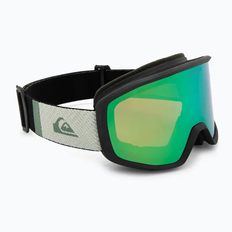 Pánské snowboardové brýle Quiksilver Harper black/clux ml green Značkový