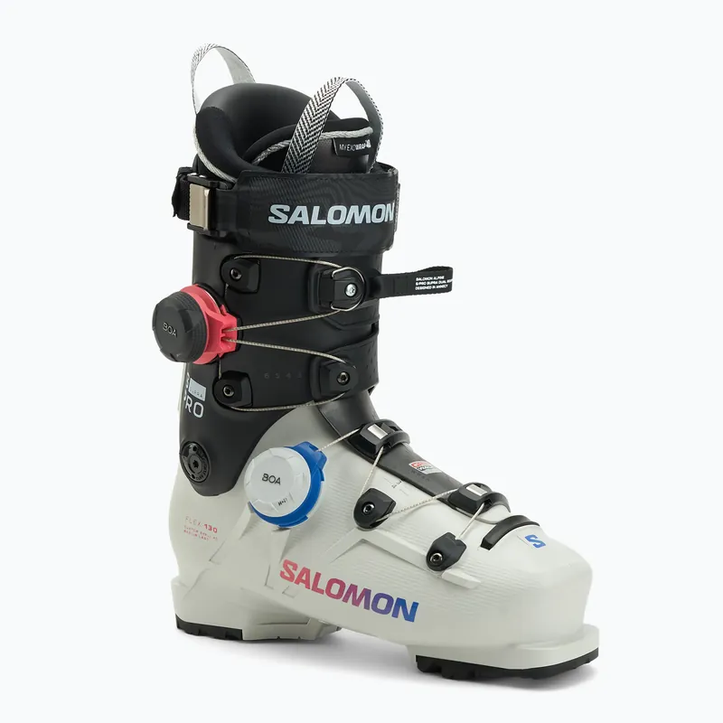 Nízká Cena Pánské lyžáky Salomon S/Pro Supra Dual Boa 130 GW gray aurora/black/race blue