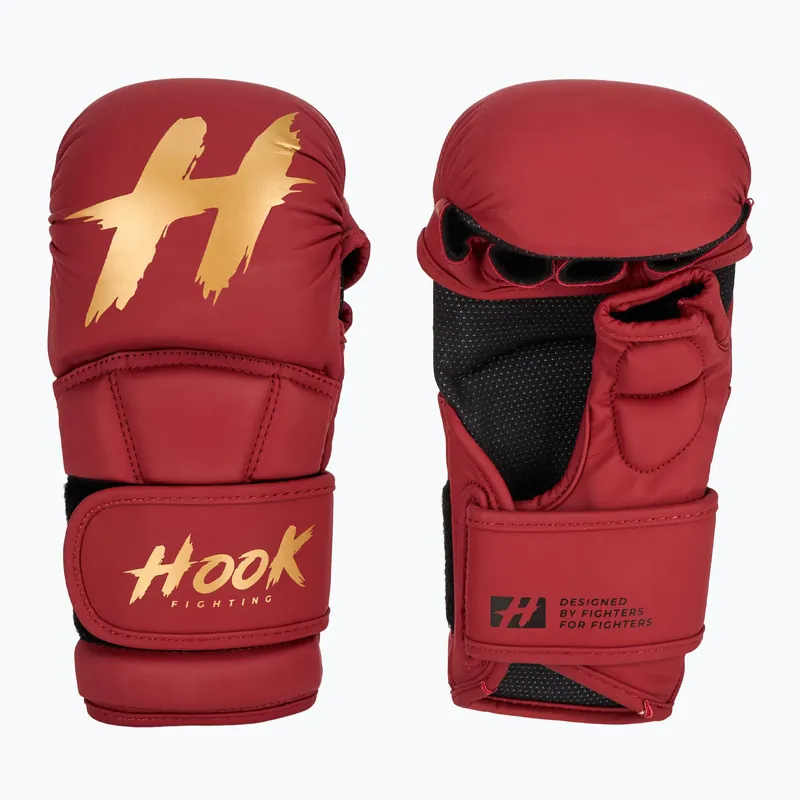 Cenový Hit Sparringové rukavice MMA HOOK FIGHTING TX0-B4M0016 red