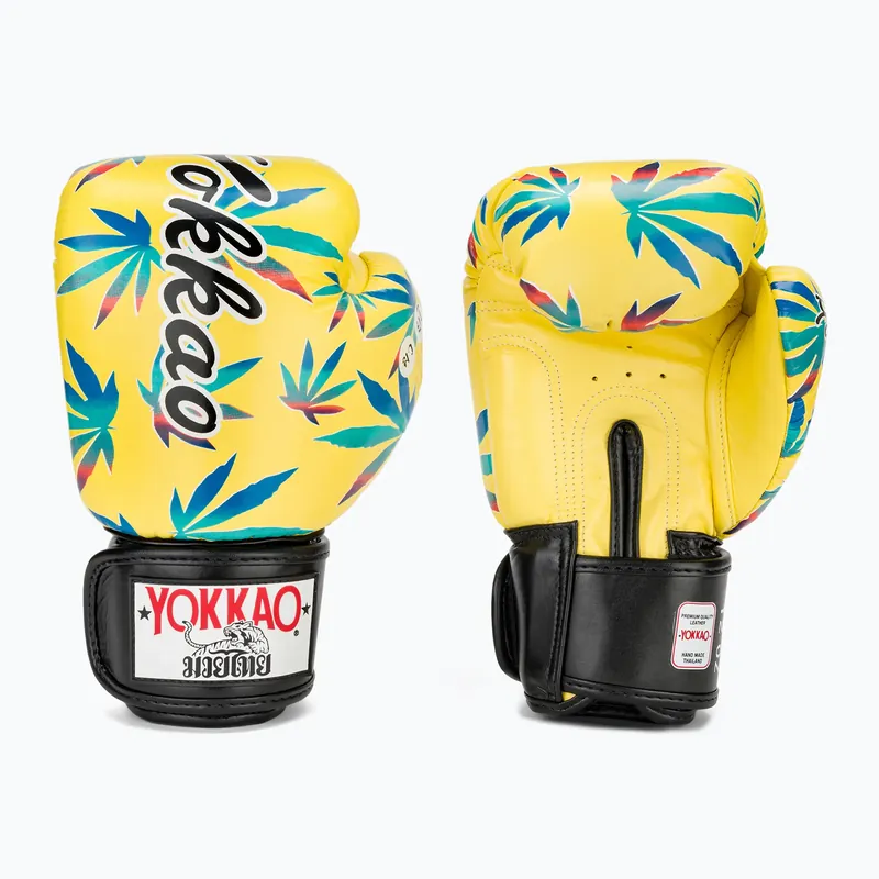 Pánské boxerské rukavice YOKKAO Wax yellow Akce