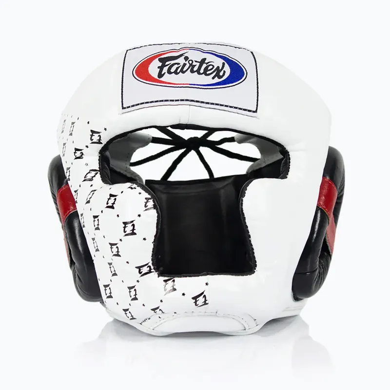 Boxerská helma Fairtex Super Sparring white/black Tovární Cena