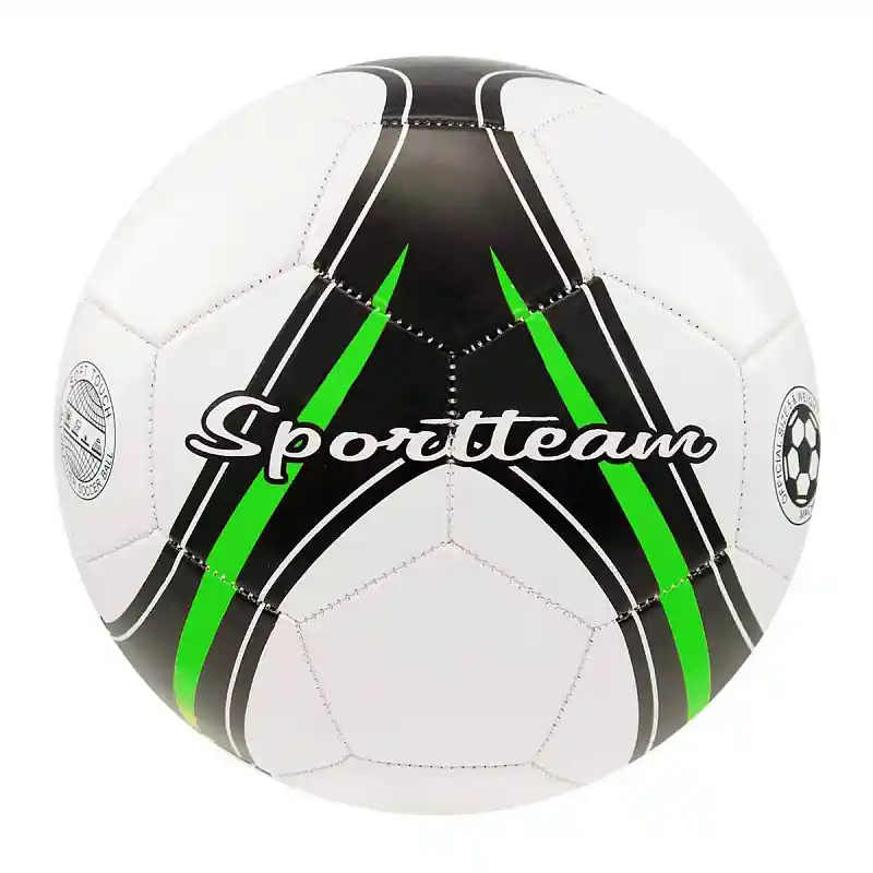 Fotbalový míč SPORTTEAM® S2, vel.5, černo-zelený Ověřený