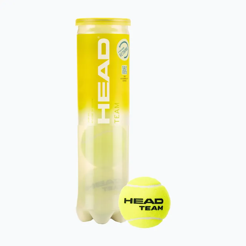 Sada tenisových míčků 4 ks. HEAD Team 4B žlutá 575704 Akční Cena