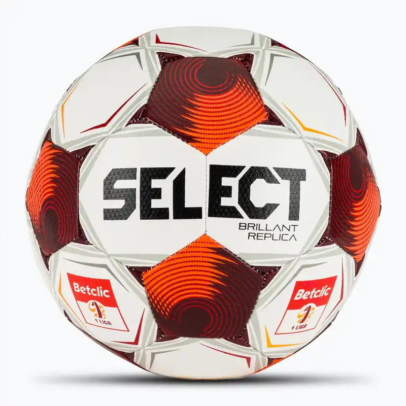 Fotbalový míč SELECT Brillant Replica Betclic v25 white/red velikost 5 Vrácení Zdarma