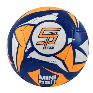 Fotbalový míč miniball SPORTTEAM® S2, modro-neon.oranžový Cenová Bomba