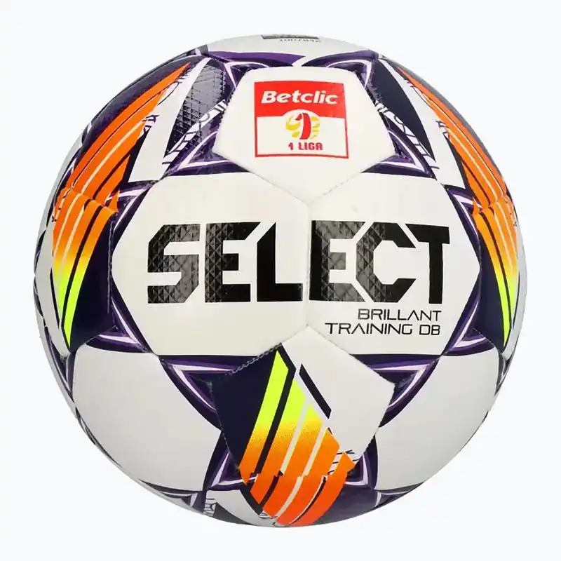 Fotbalový míč SELECT Brillant Training DB Betclic 1 Liga v24 white/purple Jen Po Omezenou Doba