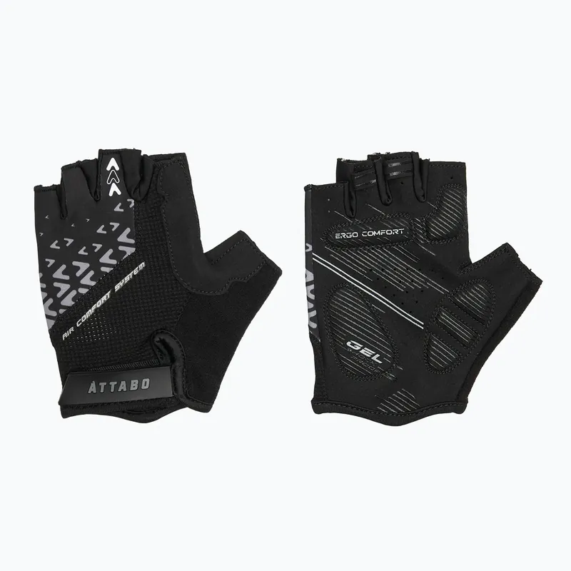 Cyklistické rukavice ATTABO Vito gel shock proof black Poslední Šance