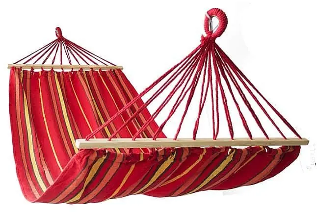 Houpací síť CALTER® FIESTA 200x100 cm, červeno-oranžová Super Cena