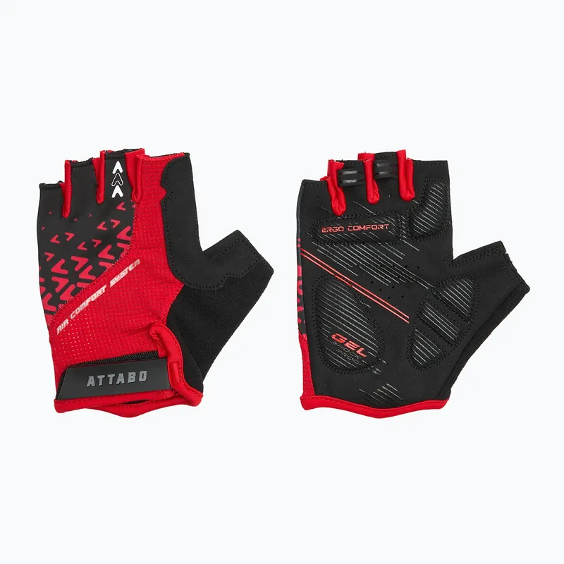Cyklistické rukavice ATTABO Vito gel shock proof red/black Dokud Zásoby Vydrží