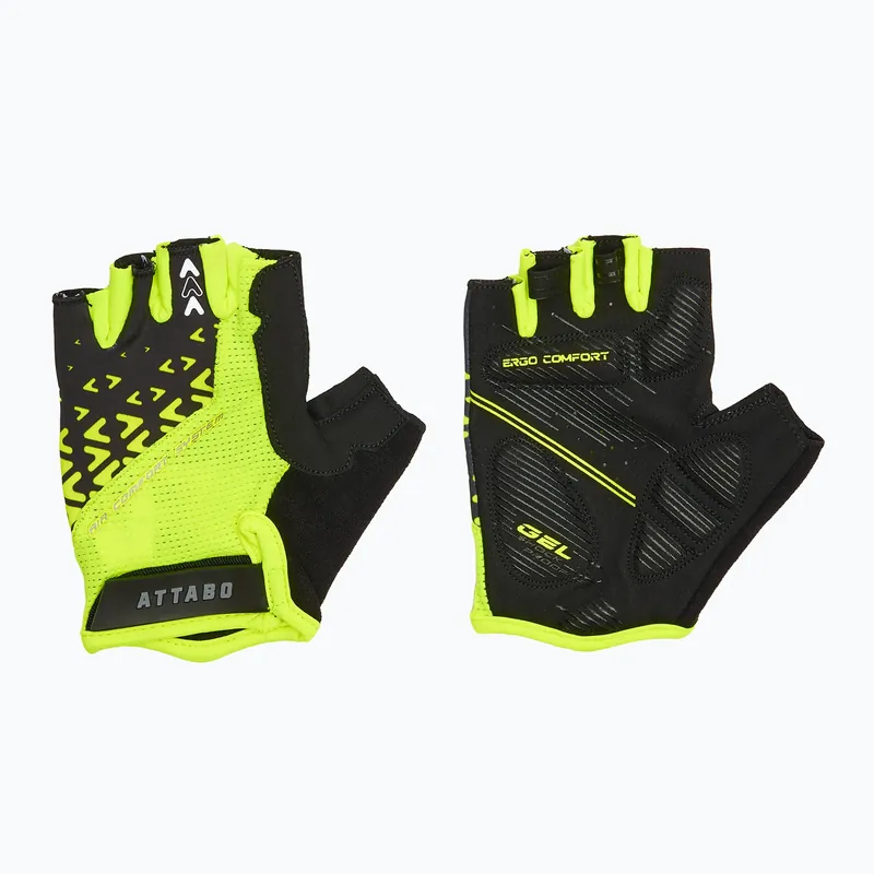 Cenově Výhodný Cyklistické rukavice ATTABO Vito gel shock proof lime/black