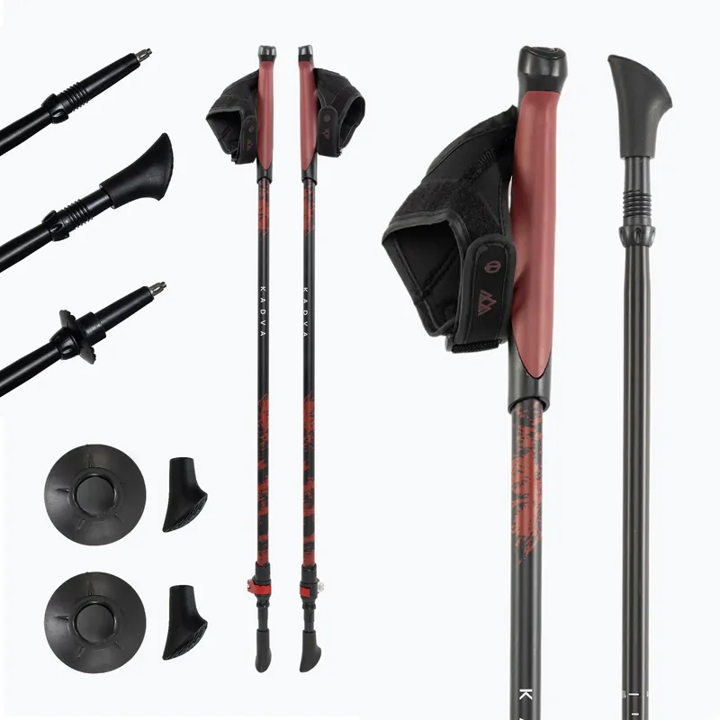 Autentický Hole nordic walking KADVA Halna červené