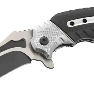 Autentický Nůž zavírací COBRA 20cm s pojistkou stříbrná-černá