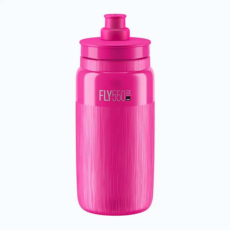 Cyklistická láhev Elite FLY Tex 550 ml clear/pink fluo Nejlepší Volba