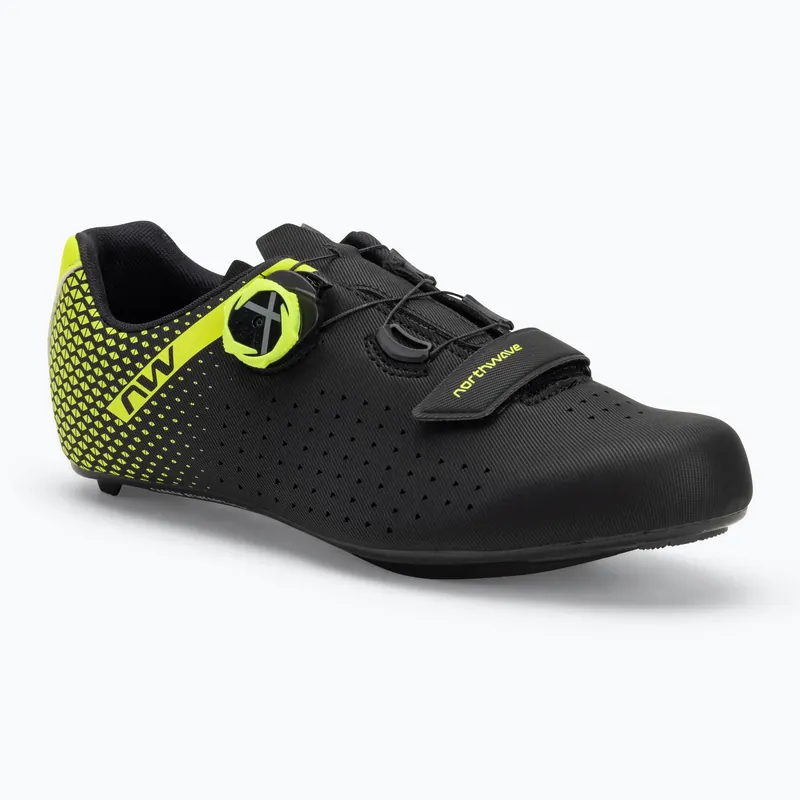 Horká Nabídka Pánské cyklistické tretry Northwave Core Plus 2 black/yellow fluo