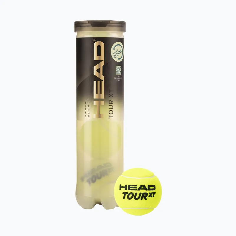 Horká Nabídka Sada tenisových míčků 4ks HEAD Tour Xt 4B žlutá 570824