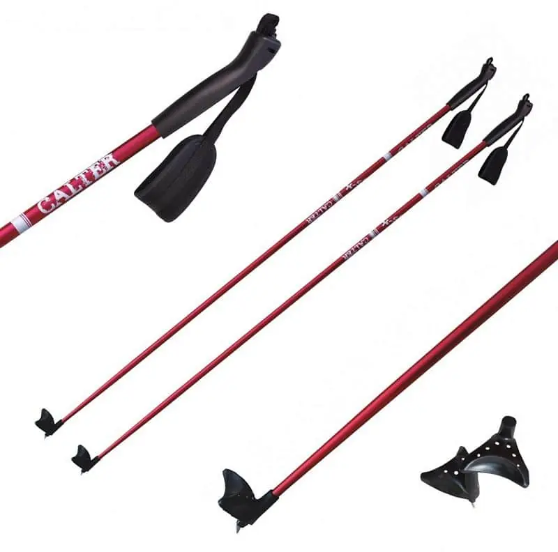 Nakupujte Hned Běžecké hole CALTER® X-SNOW, rukojeť plast, červené