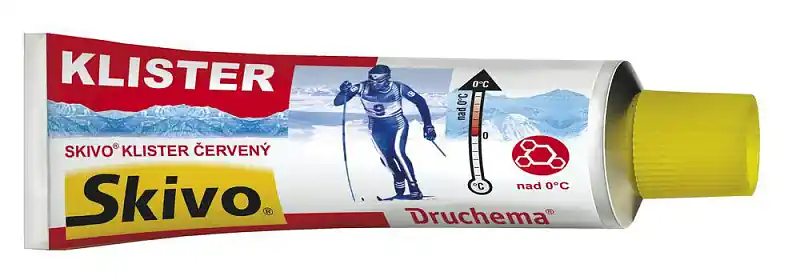 Značkový Skivo - Klister - červený