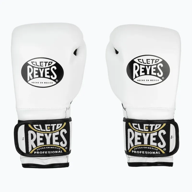 Boxerské rukavice Cleto Reyes Velcro Sparring white/black Poslední Šance