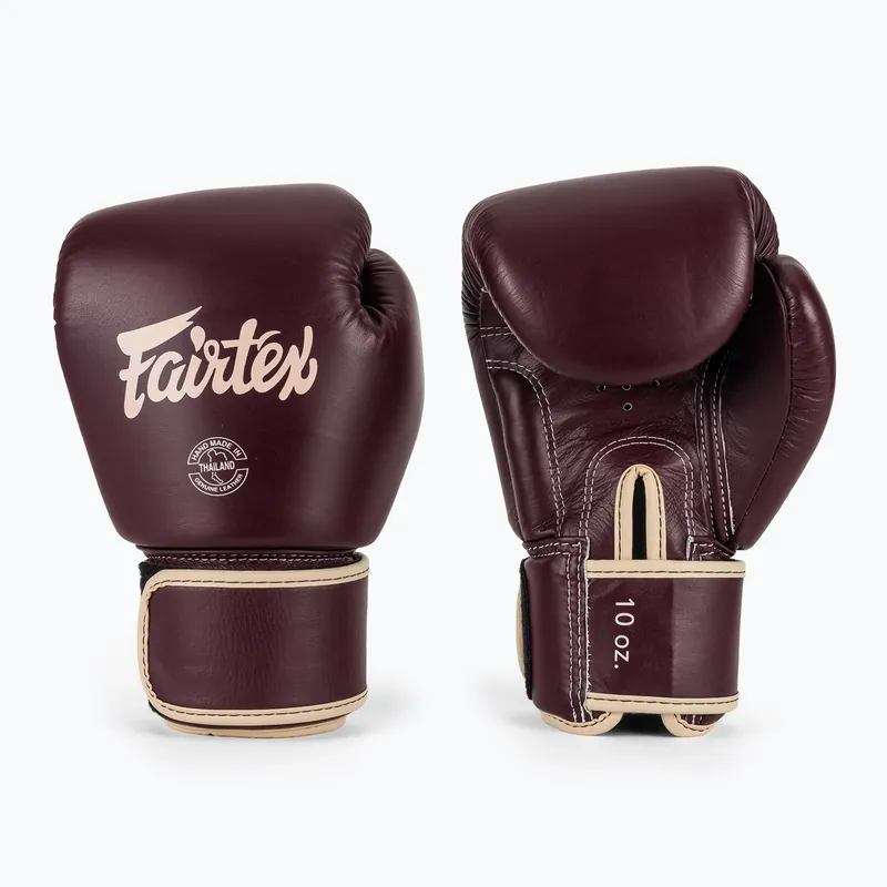 Aktuální Boxerské rukavice Fairtex Real Leather Boxing maroon