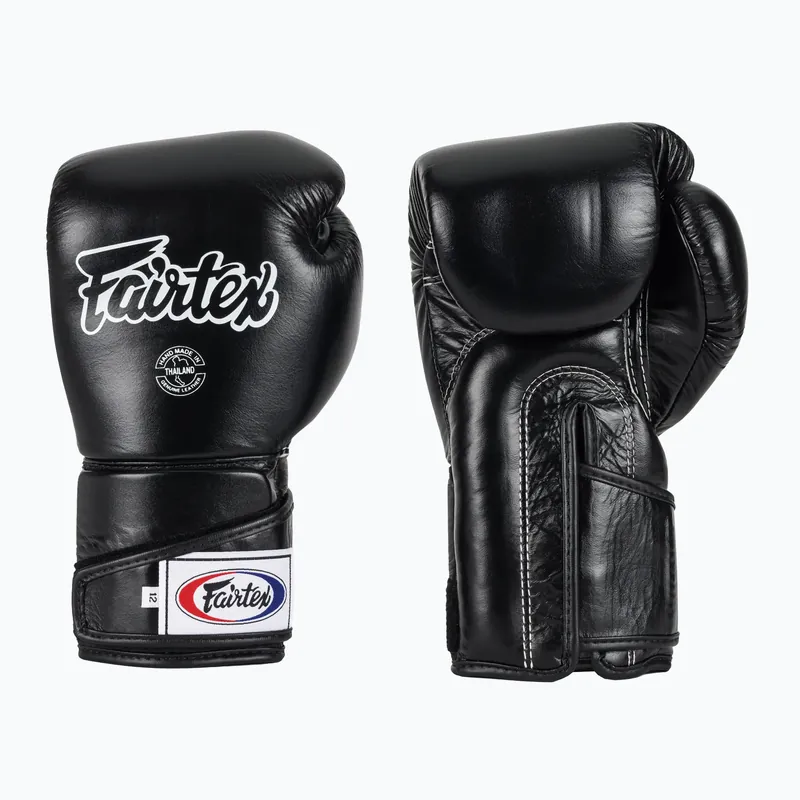 Stylové boxerské rukavice Fairtex Angular Sparring - s uzamčeným palcem černé Super Cena