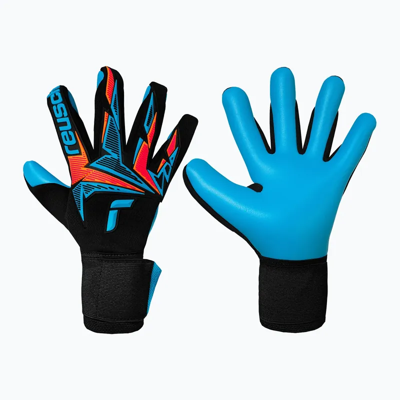 Přímo Od Výrobce Brankářské rukavice Reusch Attrakt Freegel Aqua black/shocking orange/aqua blue