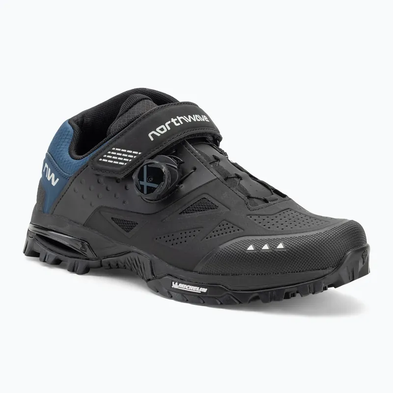 Pánské MTB cyklistické boty Northwave Enduro Mid 2 black/deep blue Akční Cena