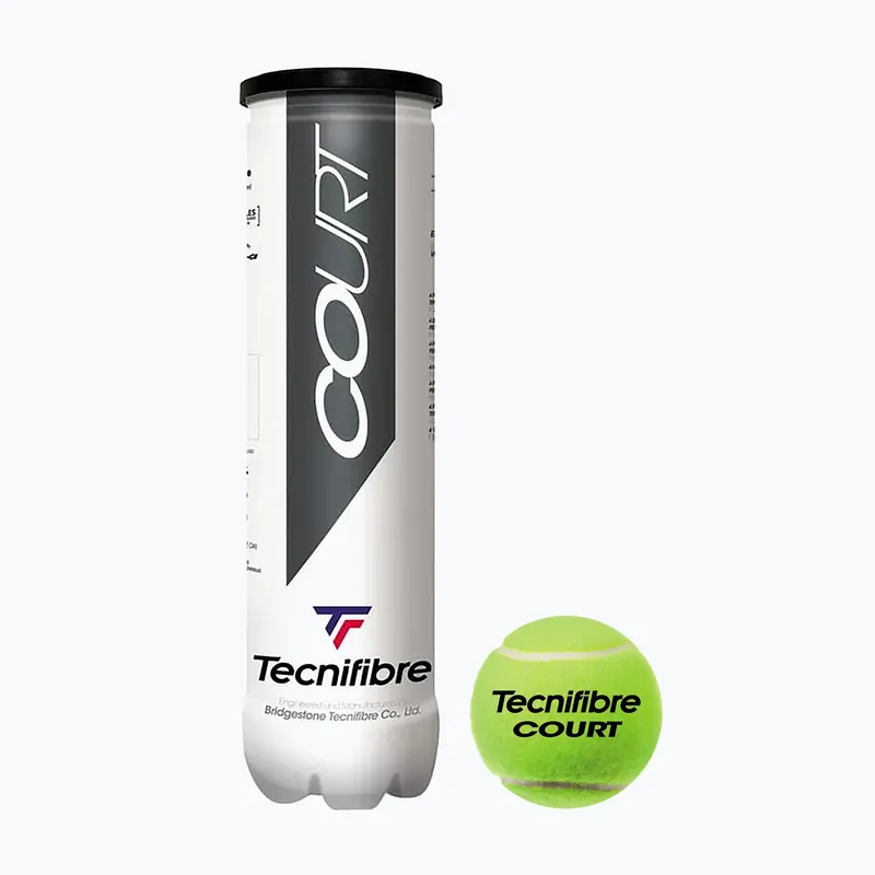 Tenisové míče Tecnifibre Court 4 x 36 plechovek žluté 60COUR364N Must-Have