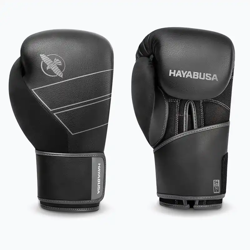 Hayabusa S4 Kožené boxerské rukavice černé S4LBG Časově Omezené