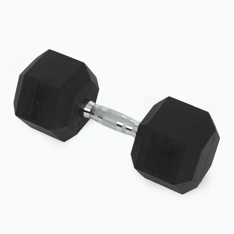 Pogumovaná činkaXTREXO Hex HXD200 20 kg Víkendová Akce