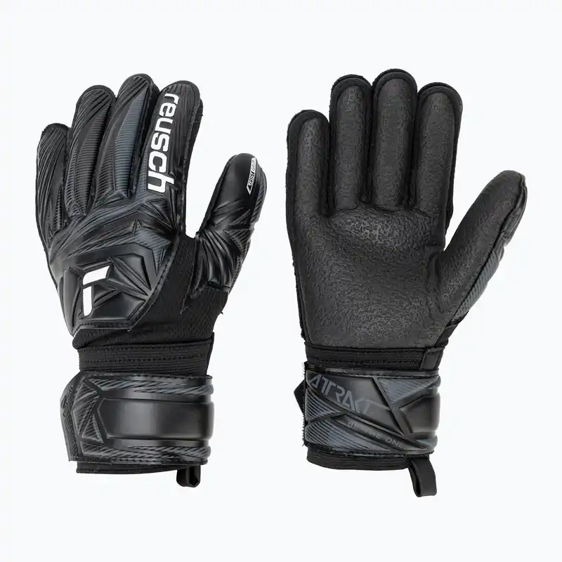 Dětské brankářské rukavice Reusch Attrakt Resist 5672615 black Levný