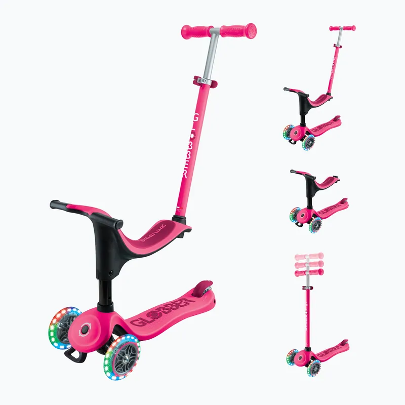 Dětská koloběžka Globber Go.Up Sporty Lights fuchsia Ověřený