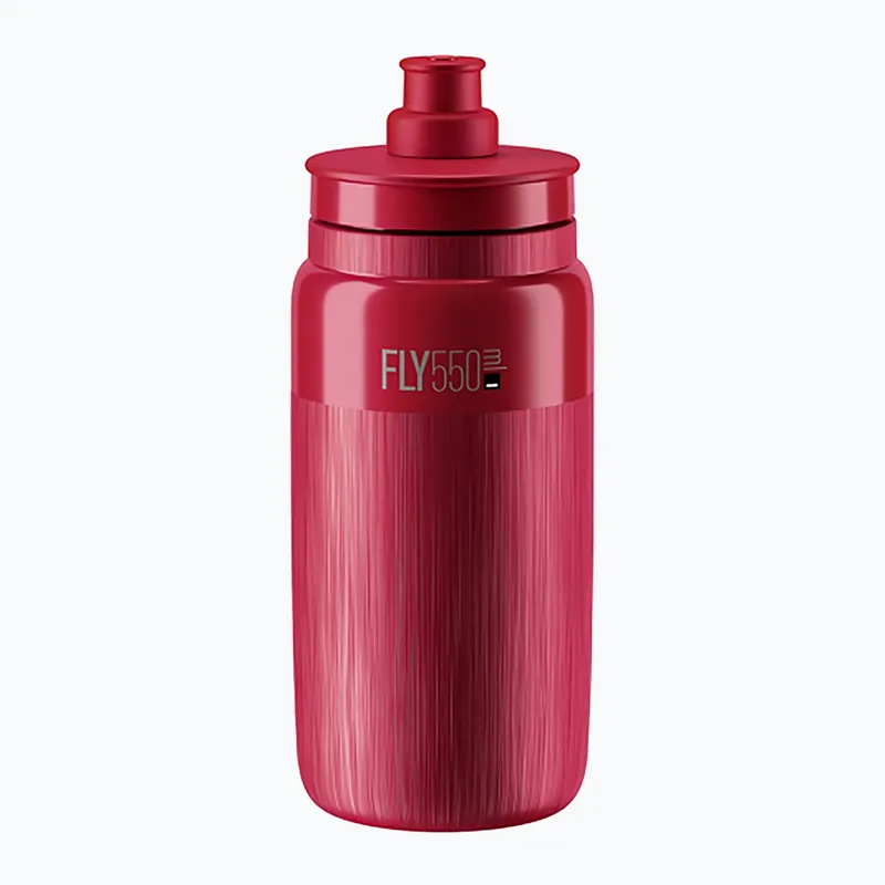 Nejprodávanější Cyklistická láhev Elite FLY Tex 550 ml amaranth/grey logo