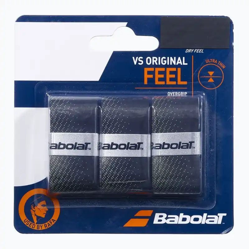 Omotávky na tenisové rakety Babolat Vs Original 3 ks black/fluo yellow Ověřený