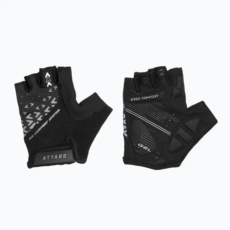 Tovární Cena Dětské cyklistické rukavice ATTABO Vito JRB gel shock proof black