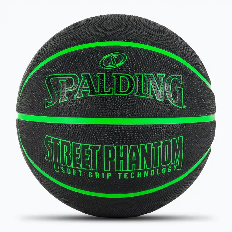 Basketbalový míč Spalding Phantom basketball black/green velikost 6 Akční Nabídka