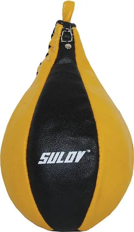 Box hruška SULOV® Split-štípaná kůže, žluto-černá Cenová Bomba