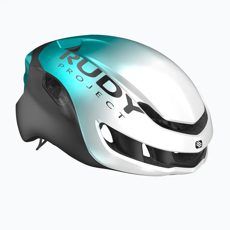Cyklistická helma Rudy Project Nytron pearl/emerald/black metal matte Oblíbený