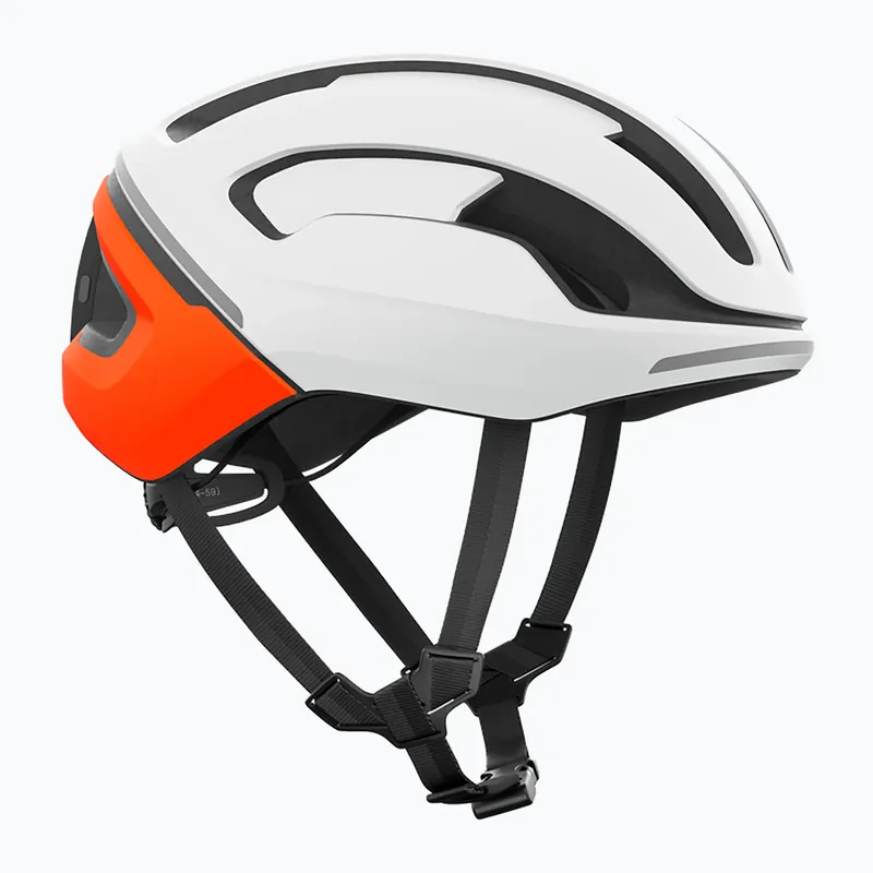 Cyklistická přilba POC Omne Beacon MIPS hydrogen white/fluorescent orange matt Sezónní Sleva