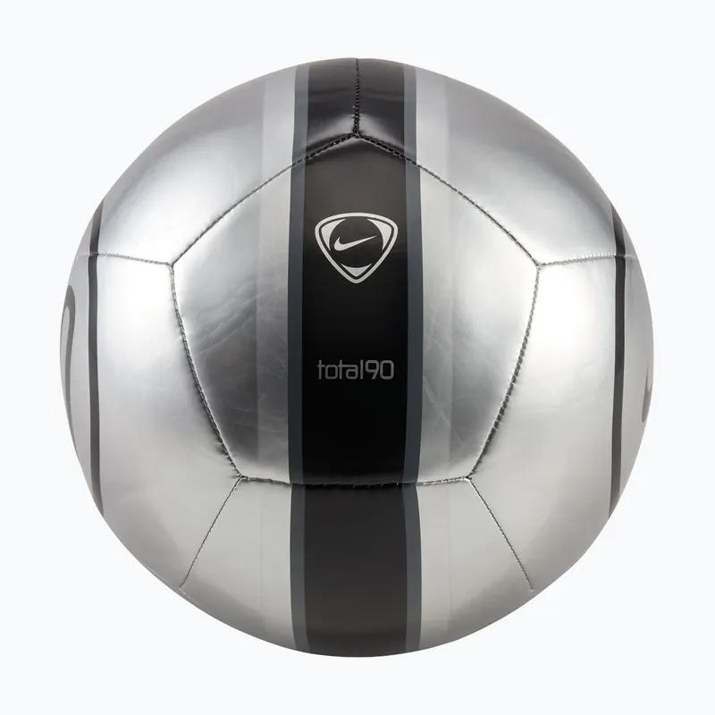 Fotbalový míč Nike Academy T90 Metallic ‘26 metallic silver/black/black velikost 5 Výprodej
