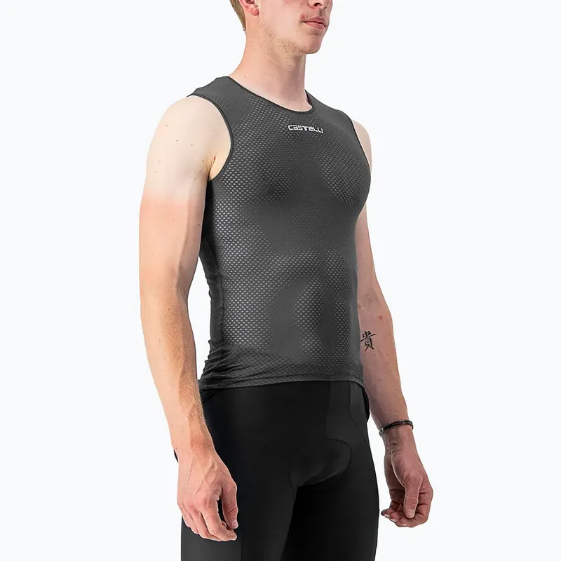 Pánský cyklistický dres Castelli Pro Mesh 2.0 Sleeveless black Akční Cena