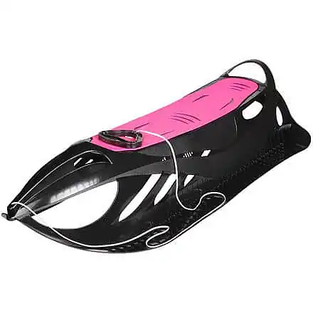 Oblíbený Neon Grip plastové sáňky černá-růžová