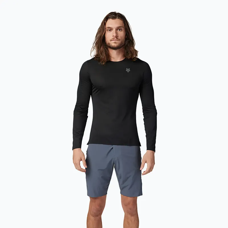 Cenová Bomba Pánské cyklistické tričko Longsleeve Fox Racing Flexair Ascent black