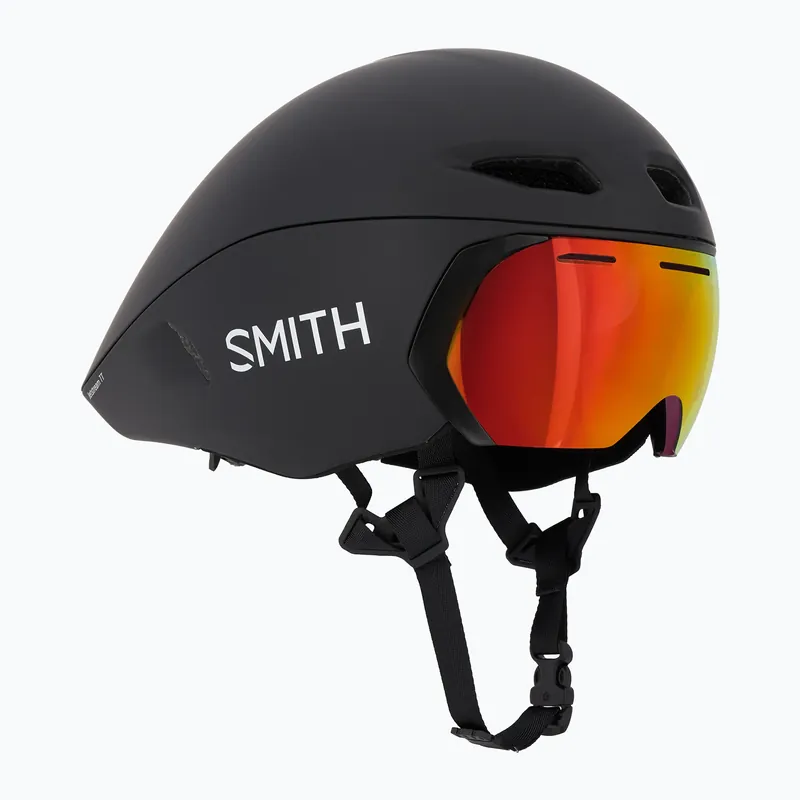 Cyklistická přilba Smith Jetstream TT matte black/chromapop red mirror/clear Hit Sezóny