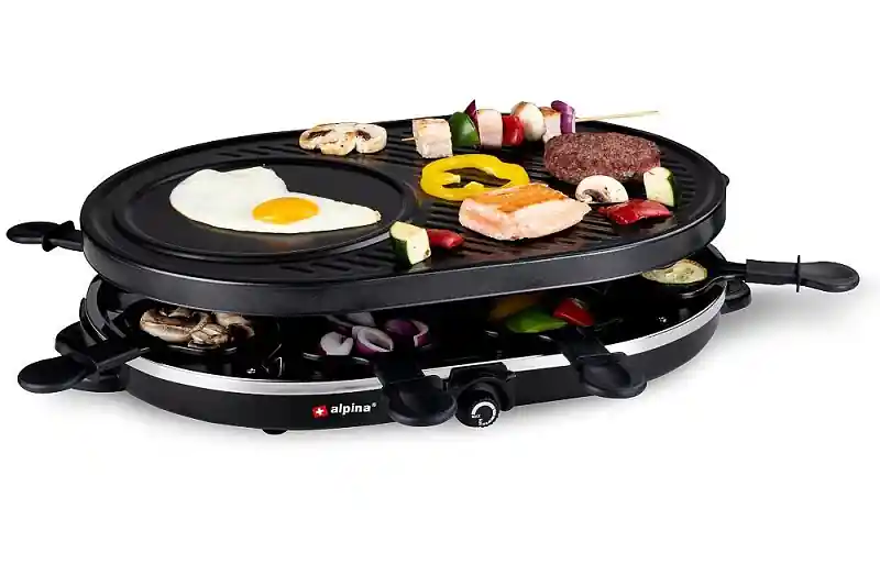 ALPINA Elektrický gril + raclette multifunkční 1200W ED-218240 Víkendová Akce