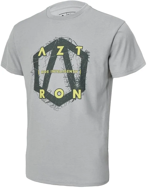 Tričko Aztron FULL LOGO TEE - GREY - šedá, XL Levný